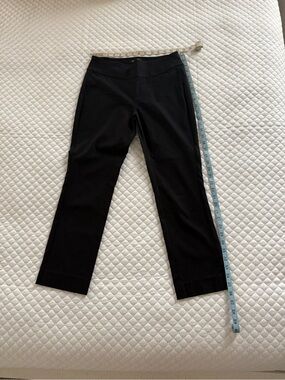 NIC+ZOE Black Cropped Stretch Ponte Pants